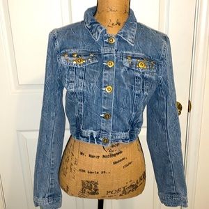 Womens Highway Jeans studded cropped denim Jacket